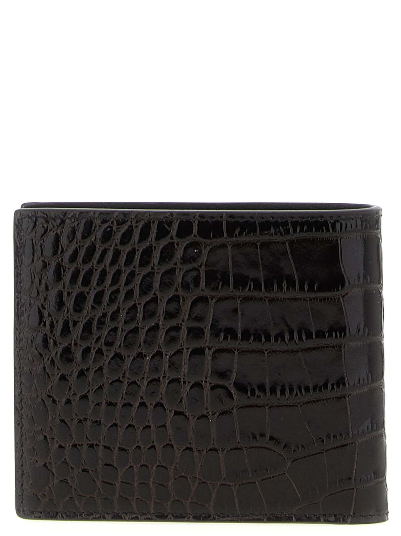 Tom Ford Crocodile Leather Wallet Wallets And Card Holders Brown In Brown