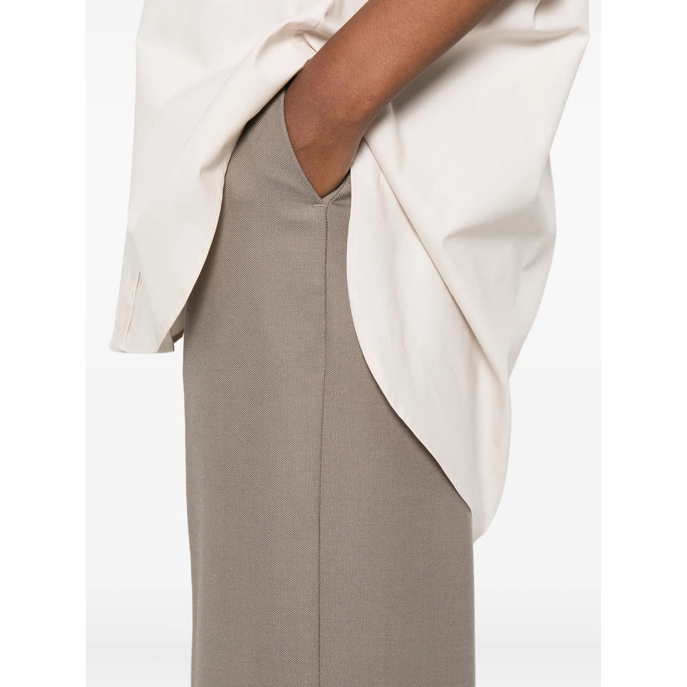 Covert Pressed-crease Trousers In Neutral