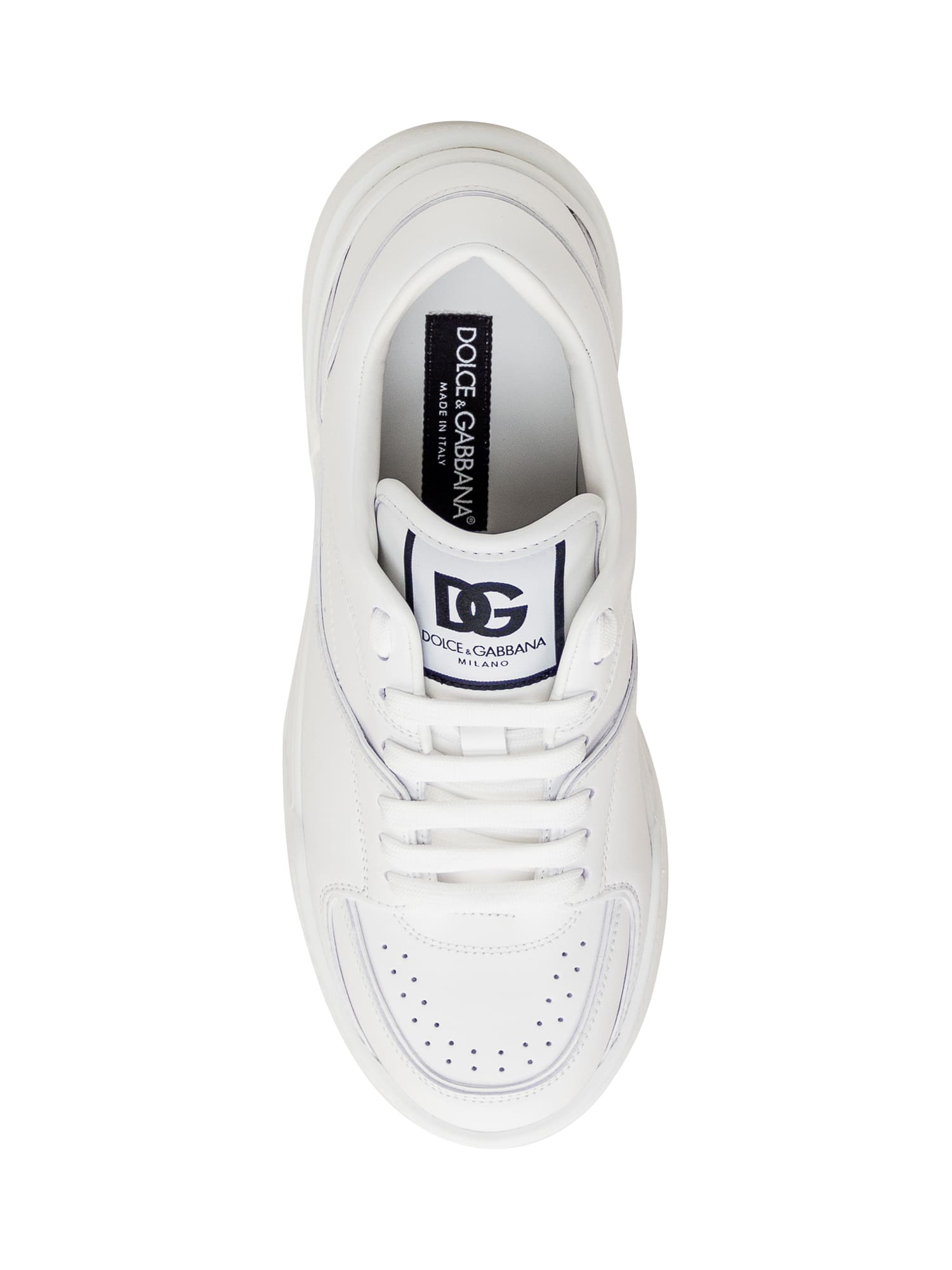 Shop Dolce & Gabbana New Roma Sneaker In Bianco