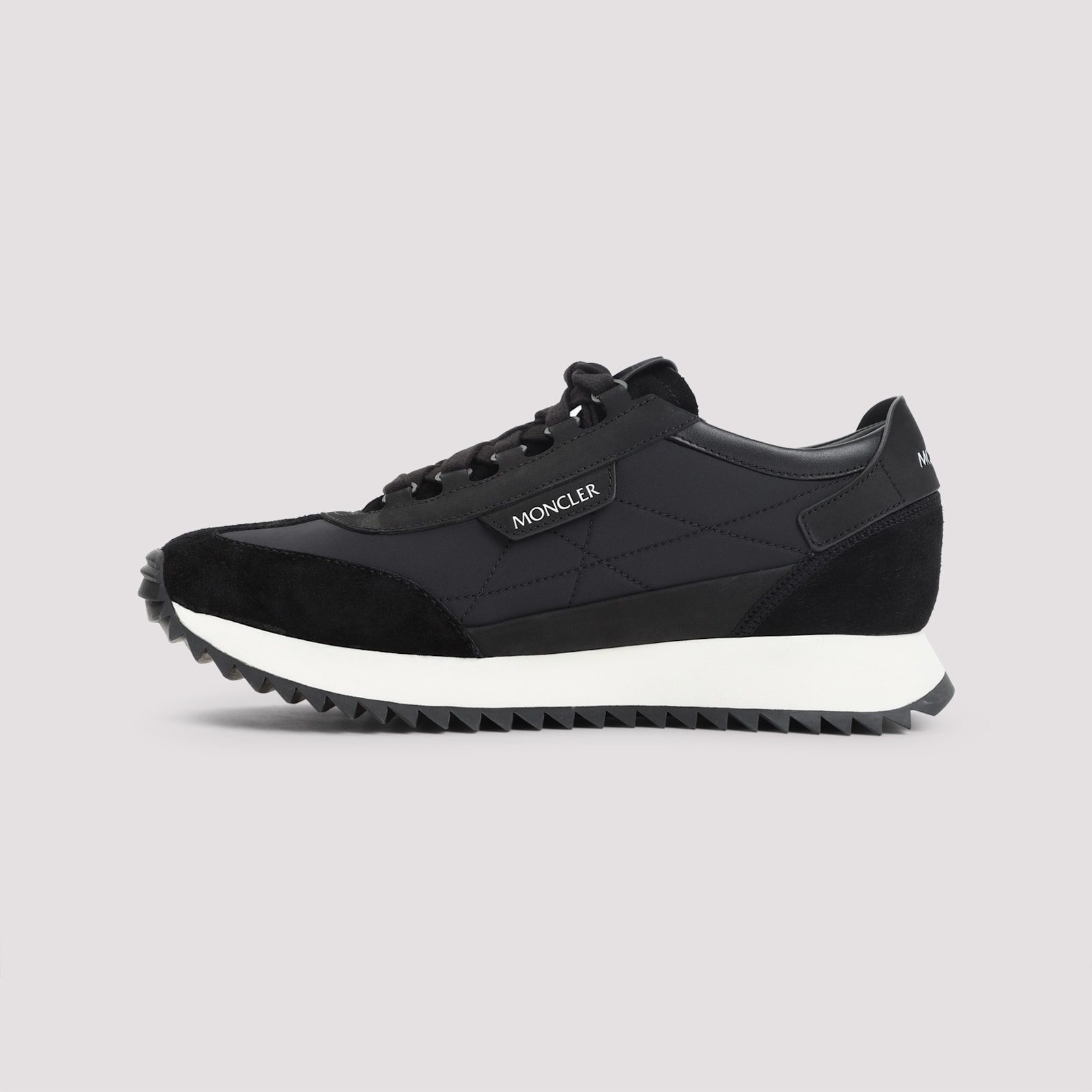 Moncler Pacey2 Suede & Nubuck Trainers, Men, Black, Size: 46 In Black