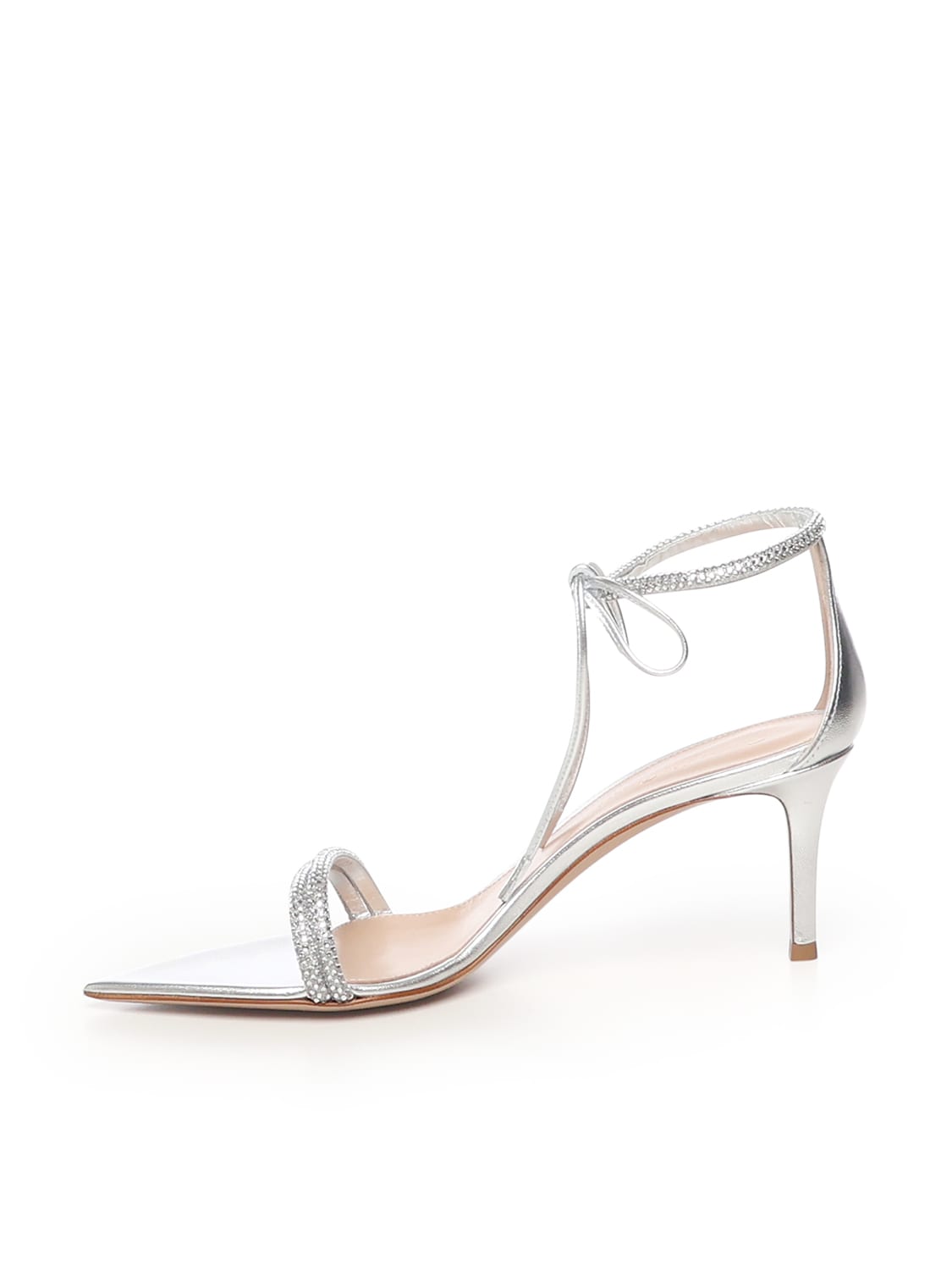 Shop Gianvito Rossi Monte Carlo Sandals In Silver