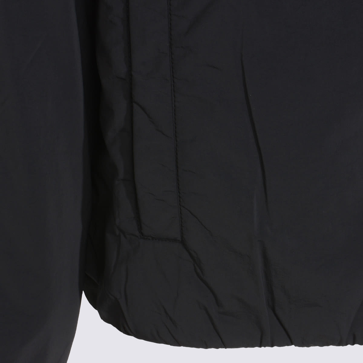 K-way Black Valentine Plain Warm Casual Jacket In Black