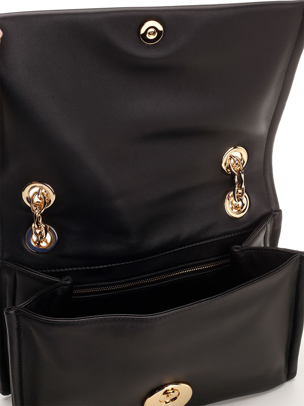 Valentino Garavani Vlogo-signature Shoulder Bag In 0no Black