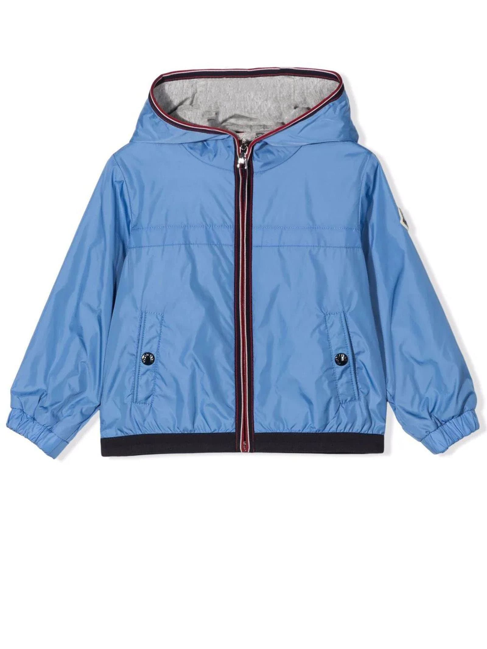 Moncler Blu Cotton Jacket