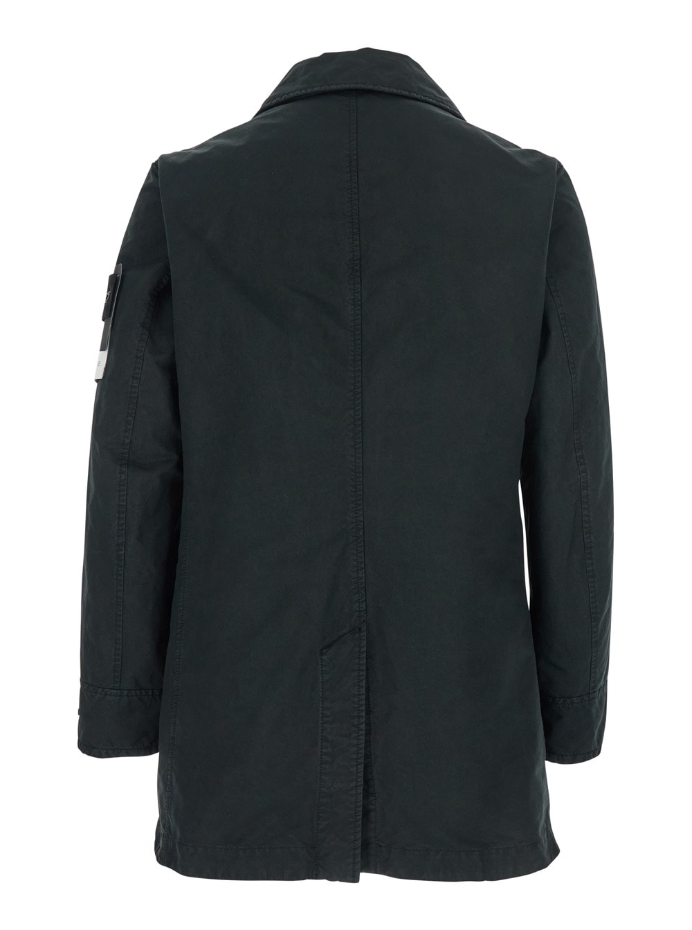 Stone Island Modern Waterproof Long Sleeve Jacket In Blue