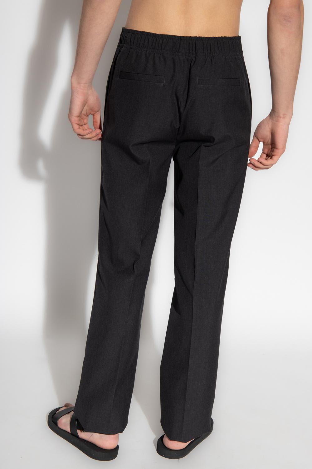 Shop Givenchy Wool Trousers In Grey