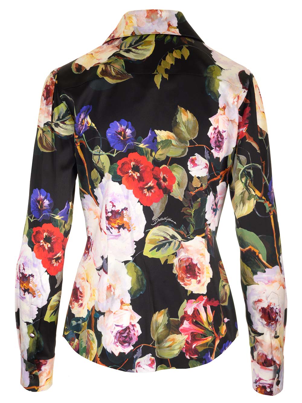 Shop Dolce & Gabbana Printed Silk Shirt