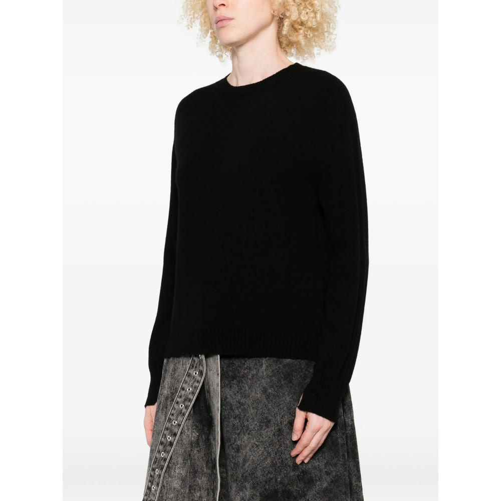 Twinset Twin-set Relaxed Cashmere Blend Sweater In Black