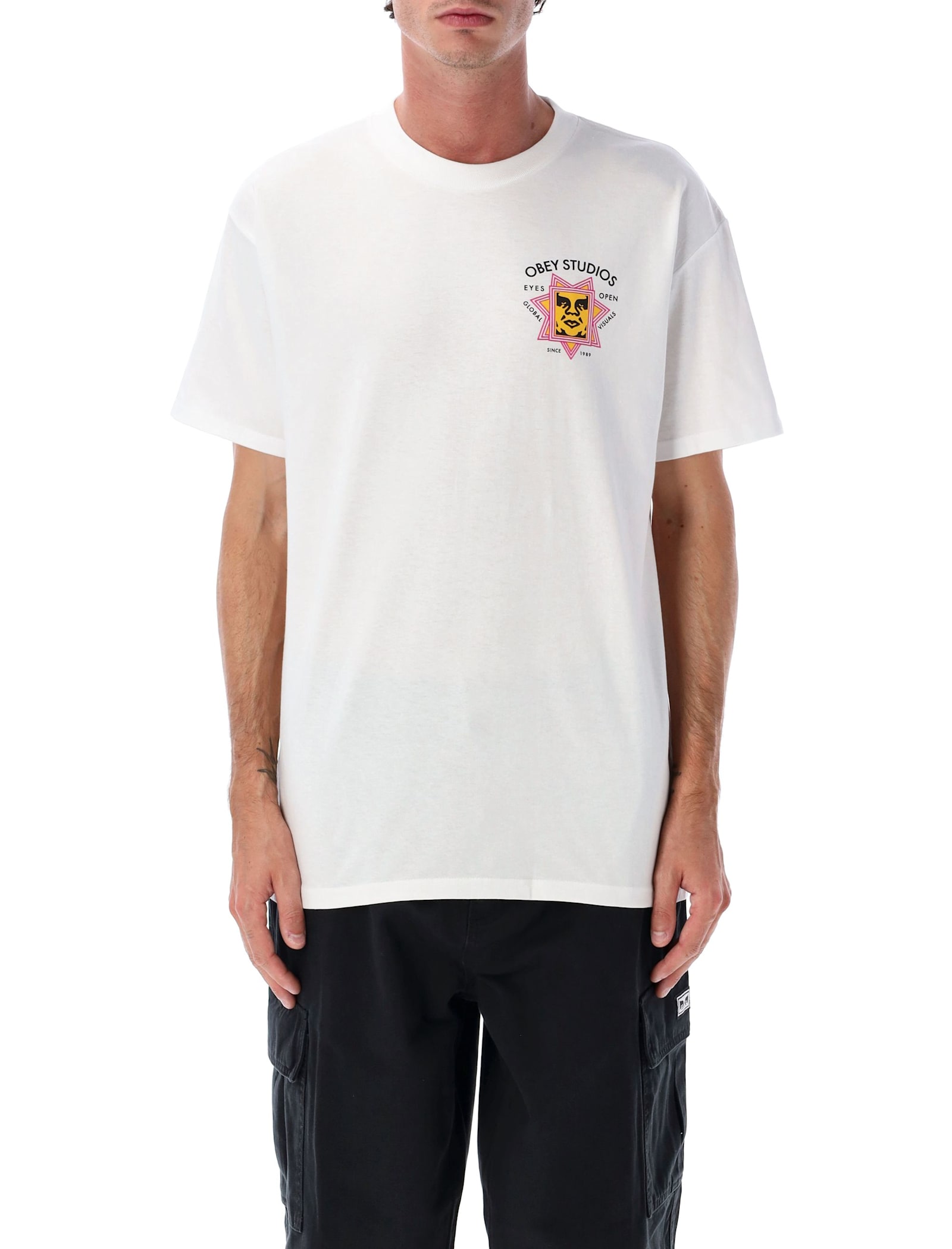 Obey Global Visuals T-shirt In White