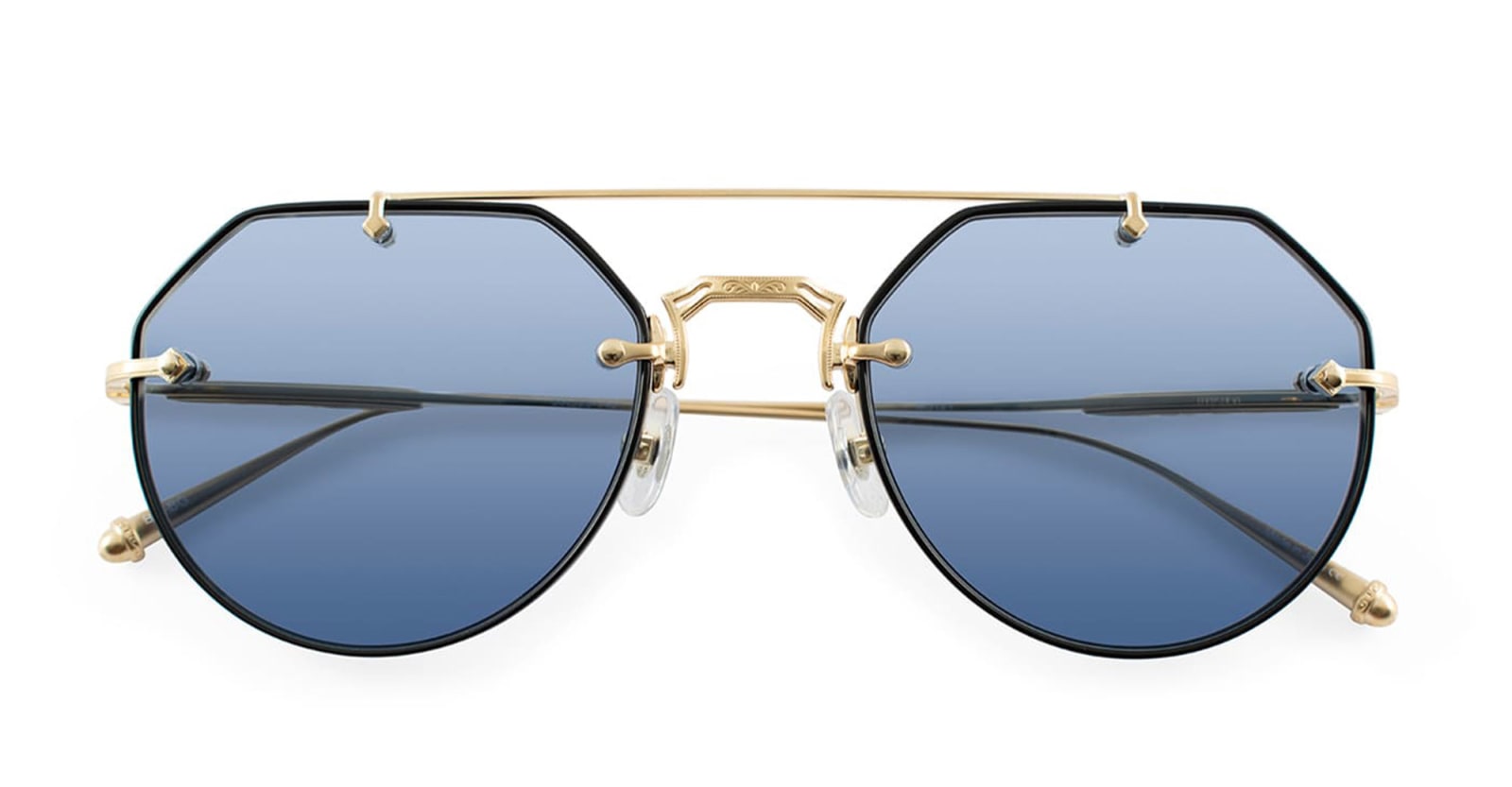 Matsuda M3121 - Black / Brushed Gold Sunglasses In Gold/black