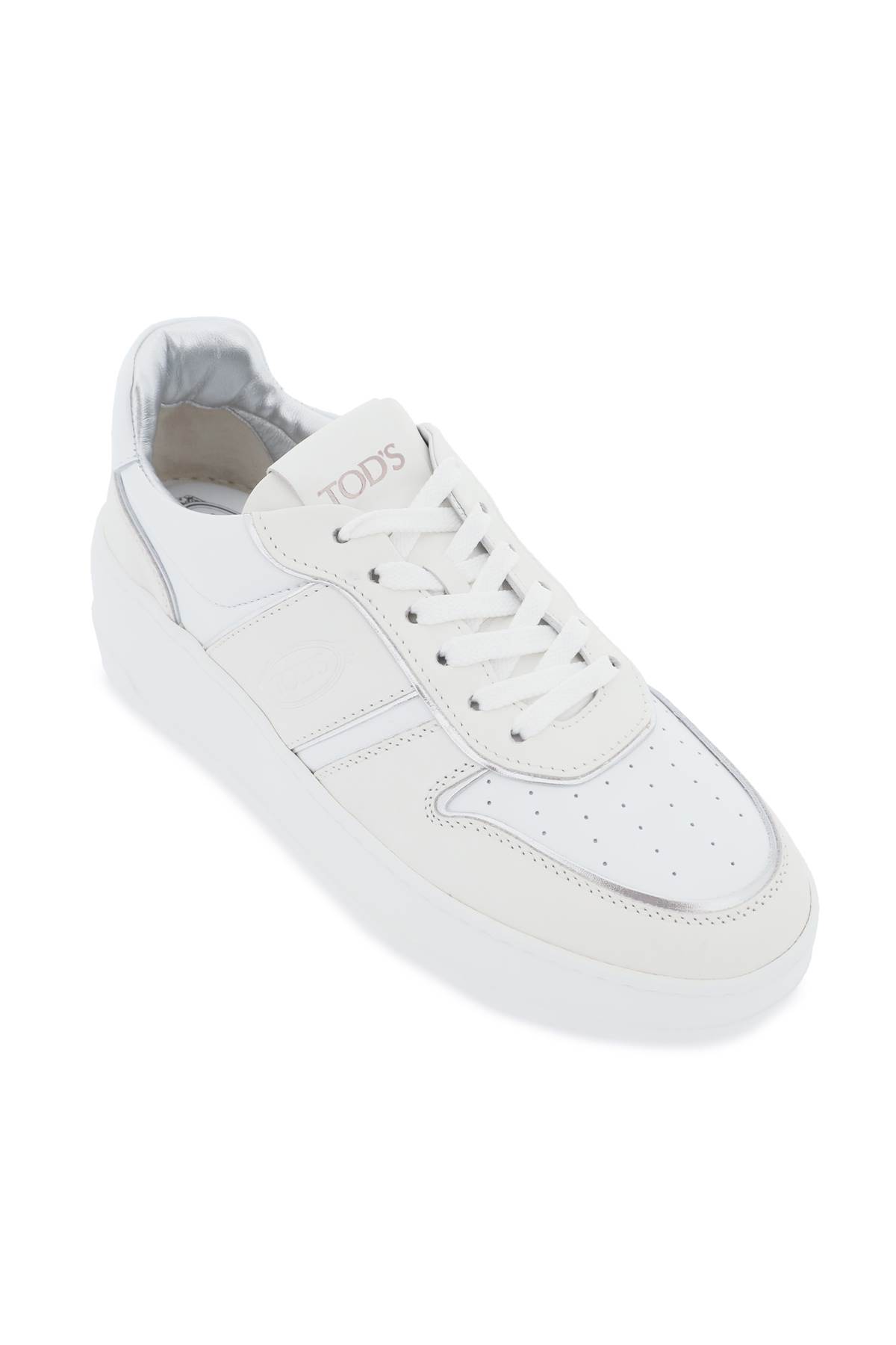 Tod's Women's Leather Platform Sneakers In White