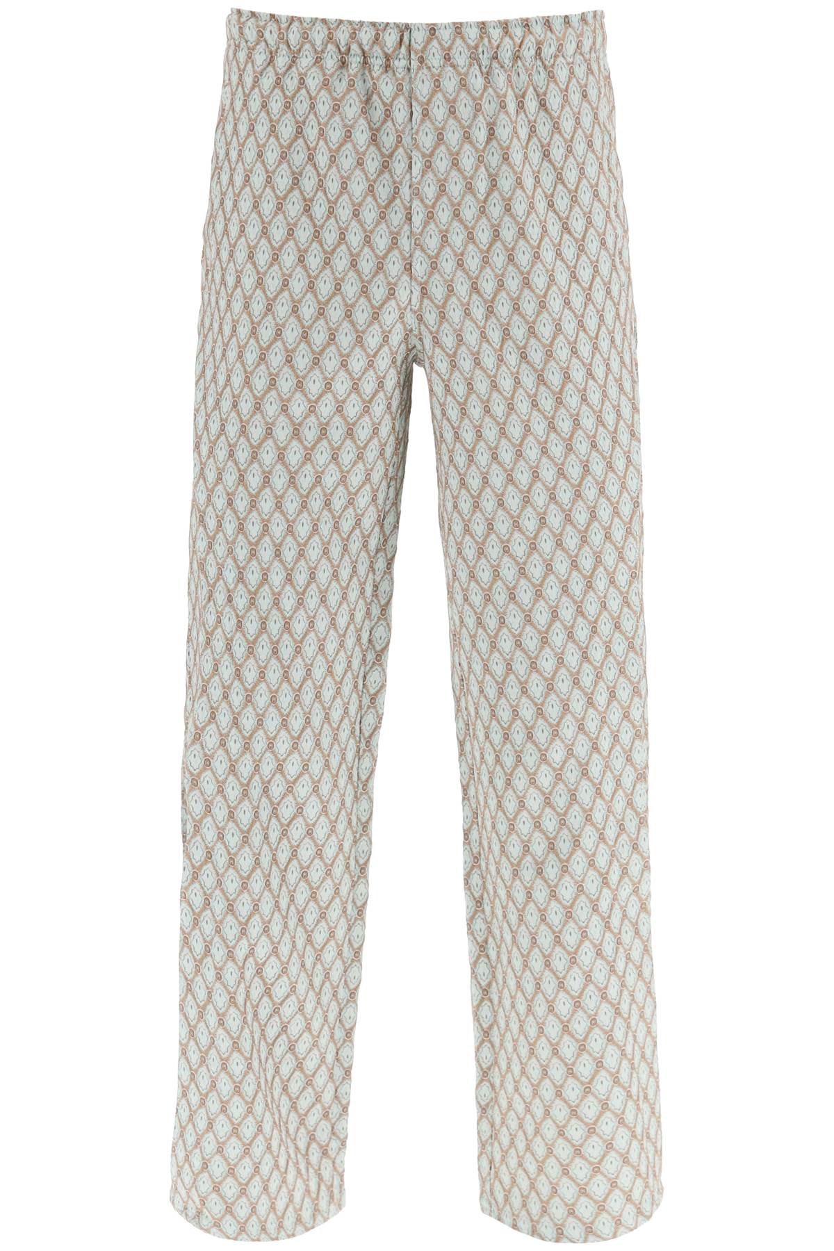 Andersson Bell Geometric Jacquard Pants With Side Opening