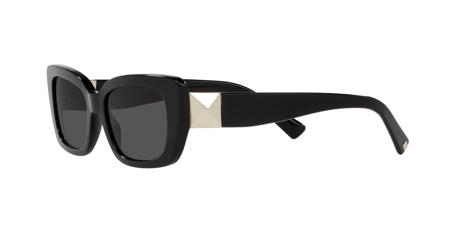 Shop Valentino Rectangular Frame Sunglasses In 500187