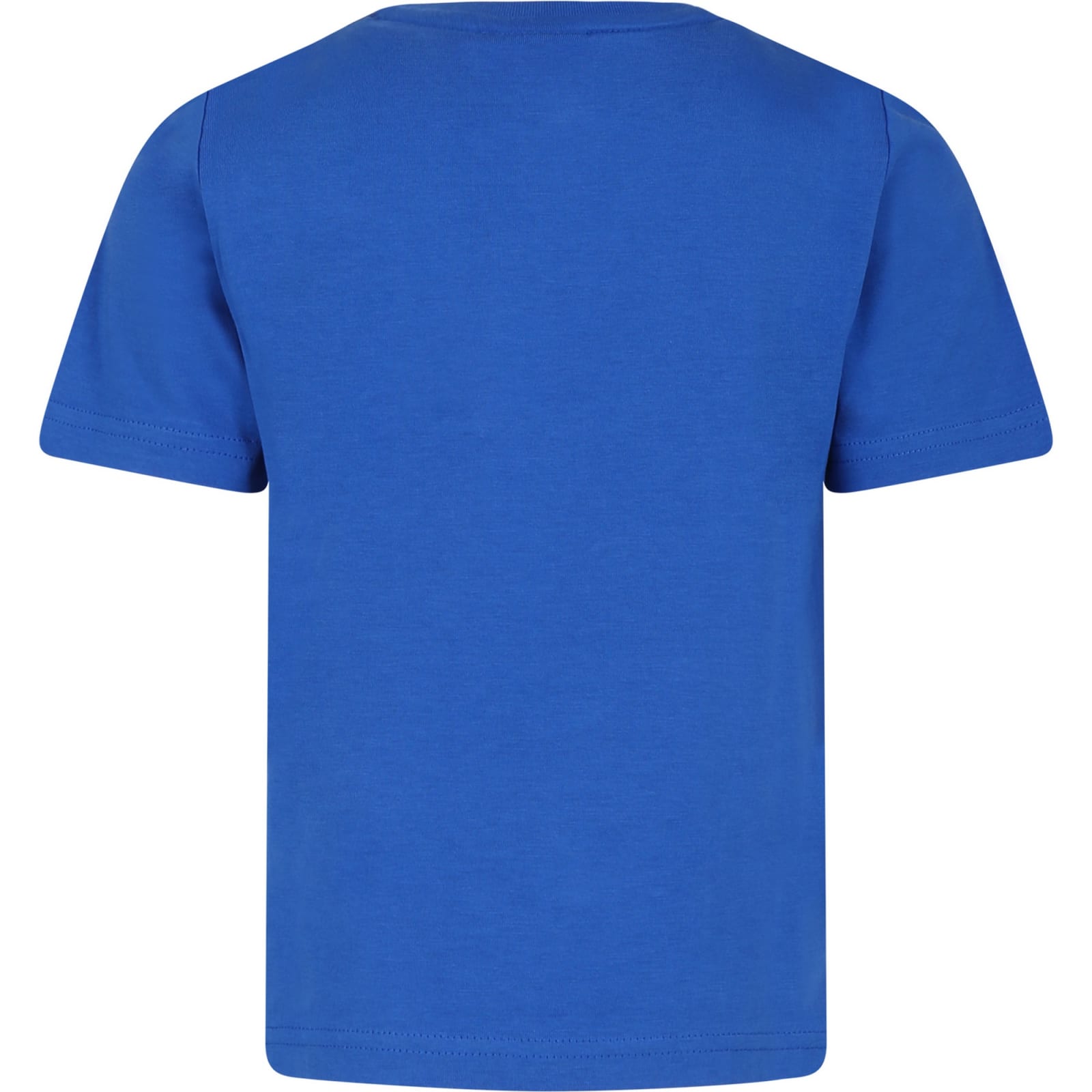 Shop Hugo Boss Blue T-shirt For Boy With Logo