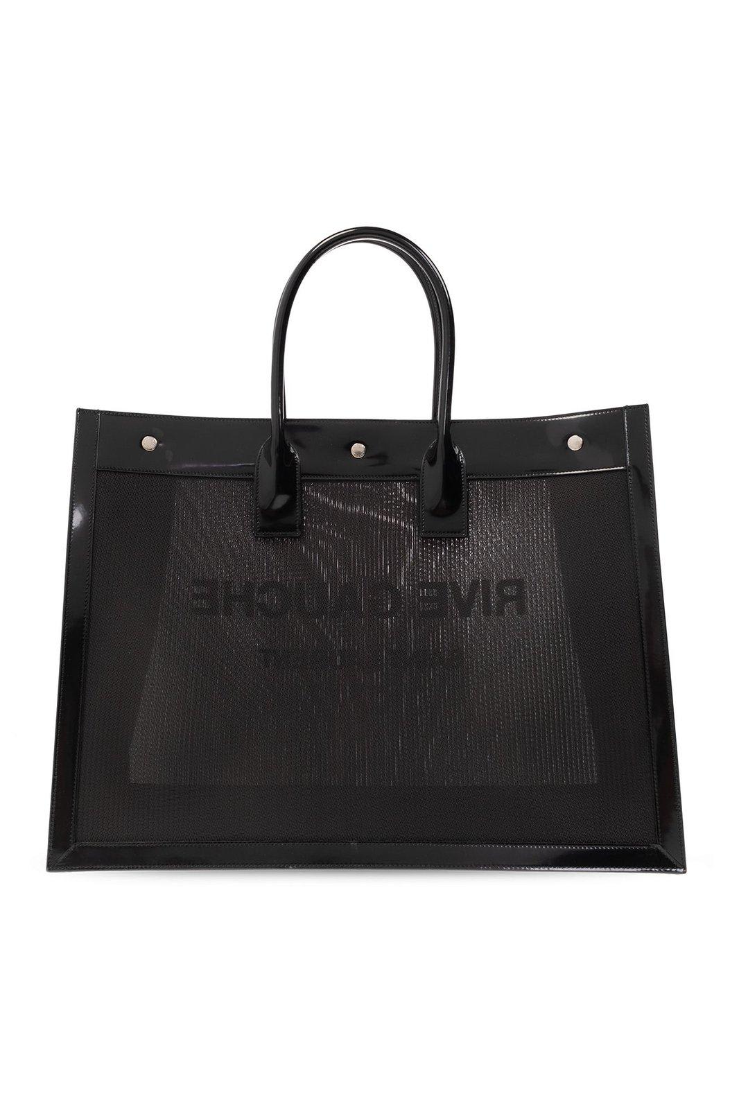 Saint Laurent Rive Gauche Tote Bag In Black