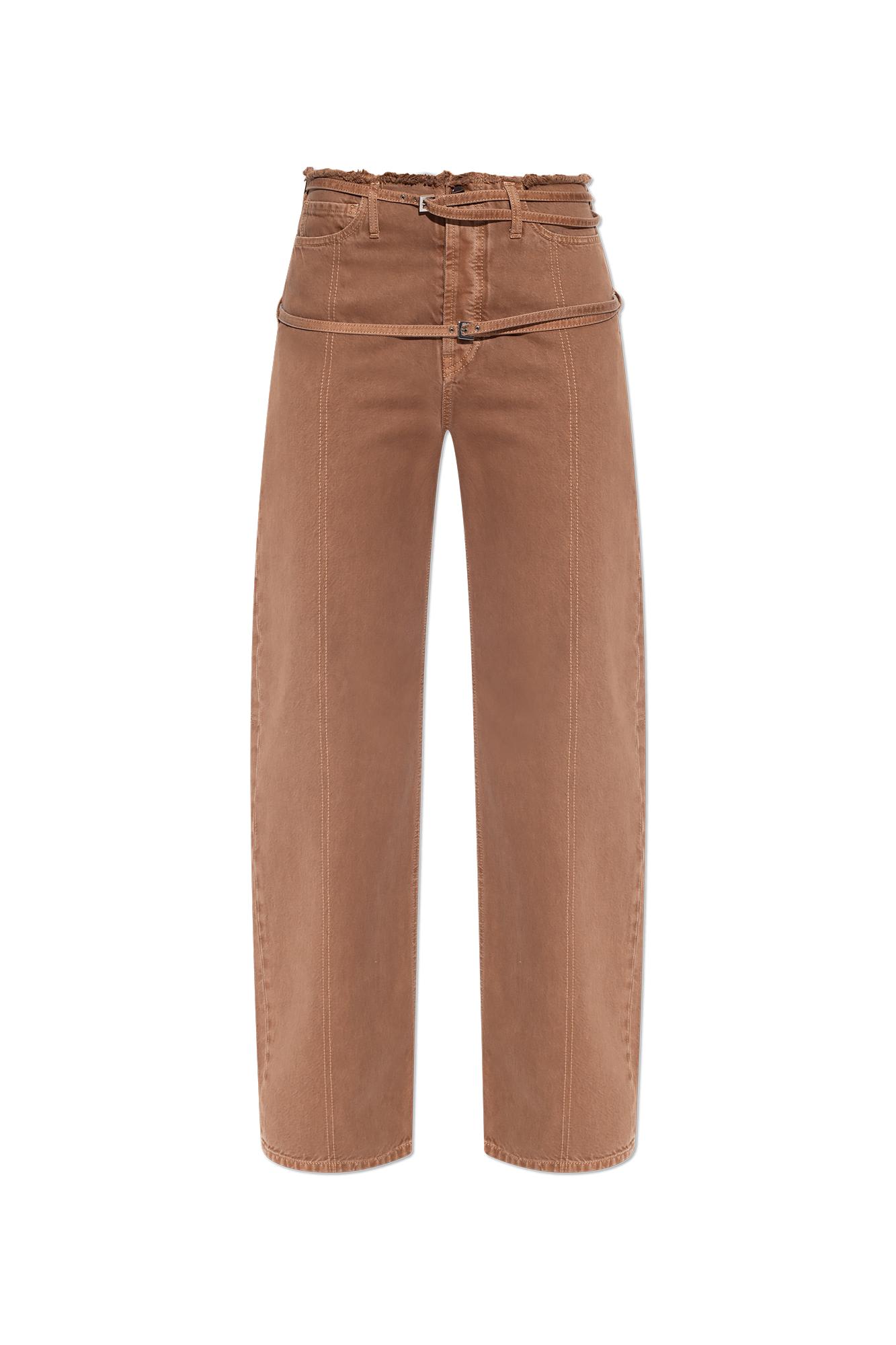Jacquemus Le De Nîmes Caraco Jeans - Women's - Organic Cotton In Camel Beige