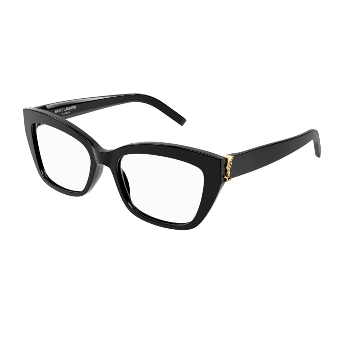 Shop Saint Laurent Sl M117 Linea Monogram 001 Black Glasses