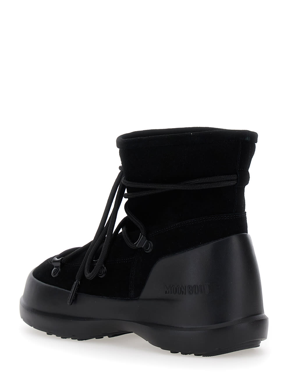 Shop Moon Boot Luna Boot Suede Lab69 In Black