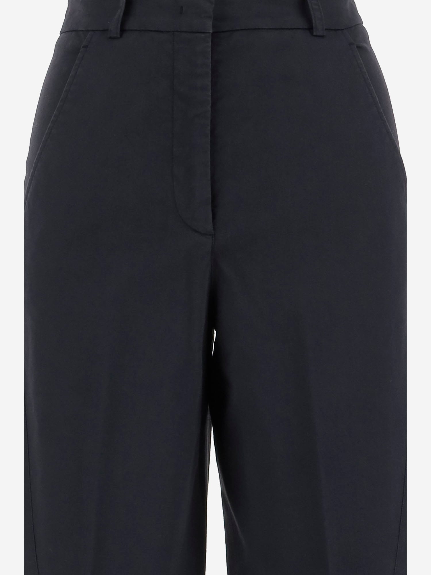 Shop Ql2 Stretch Cotton Pants In Black