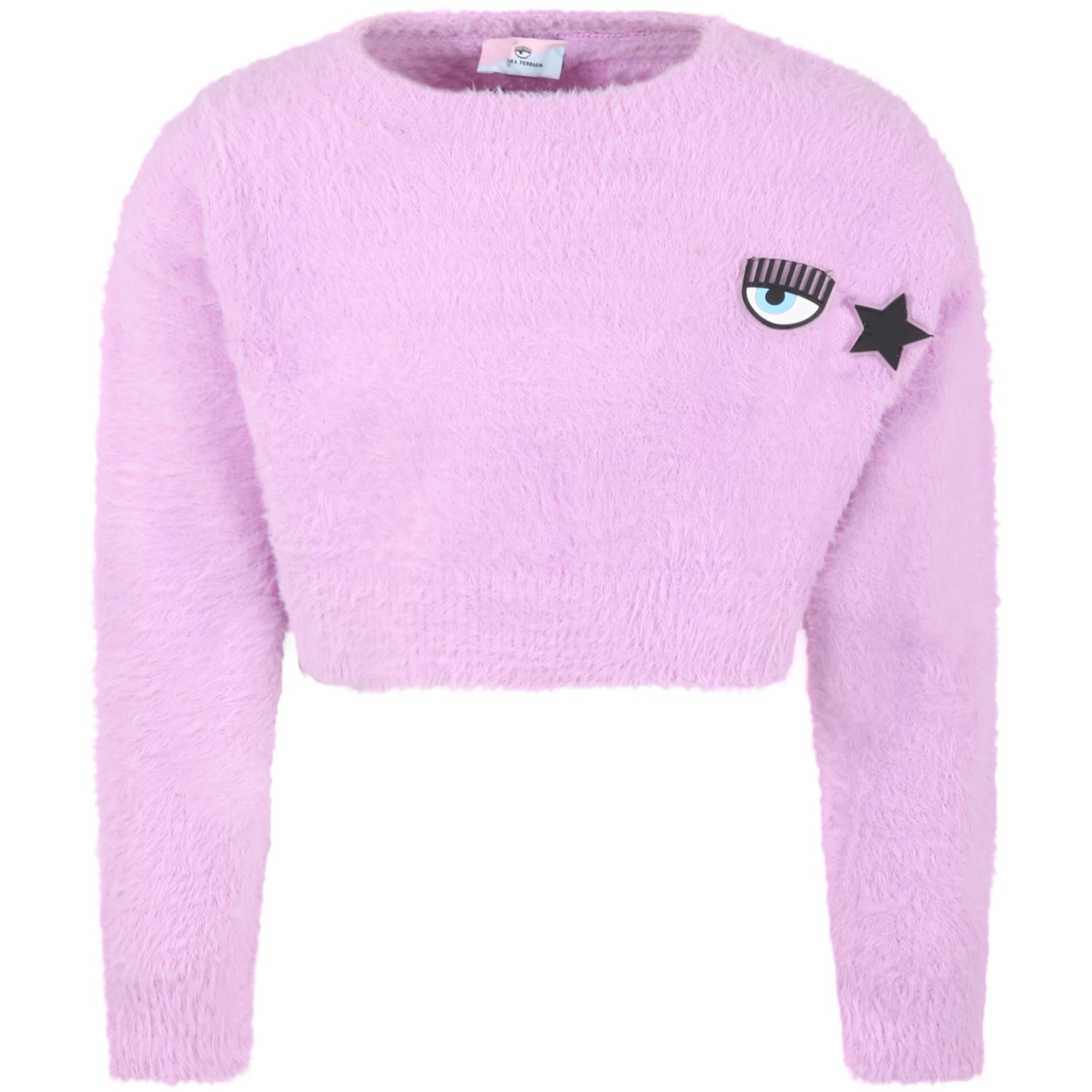 Chiara Ferragni Purple Sweater For Girl
