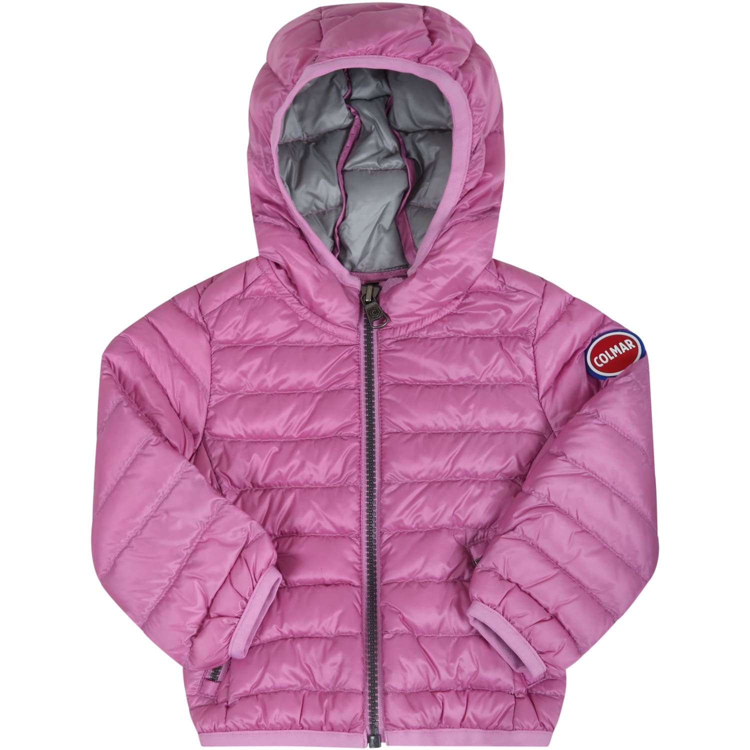 Colmar Purple Jacket For Babygirl With Iconic Logo