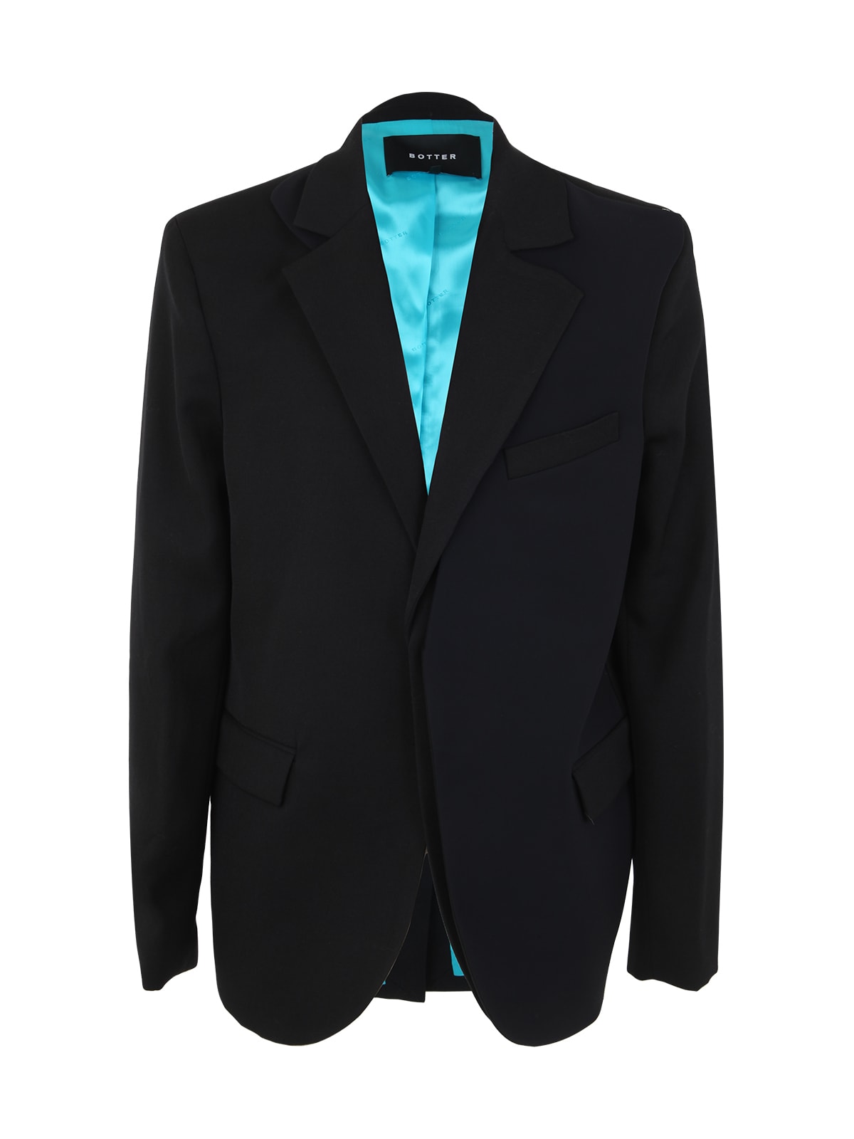 Botter Double-breasted Blazer In Black