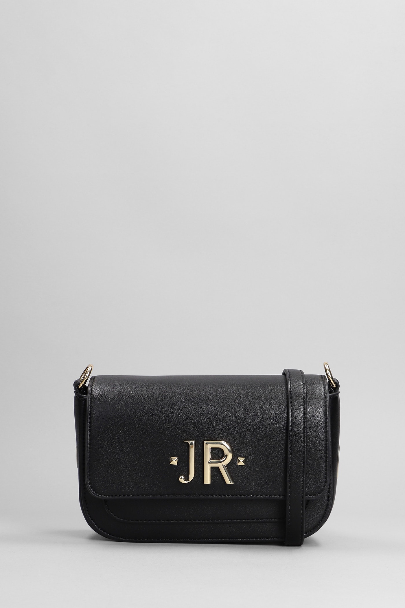 John Richmond Ranaide Shoulder Bag In Black Leather
