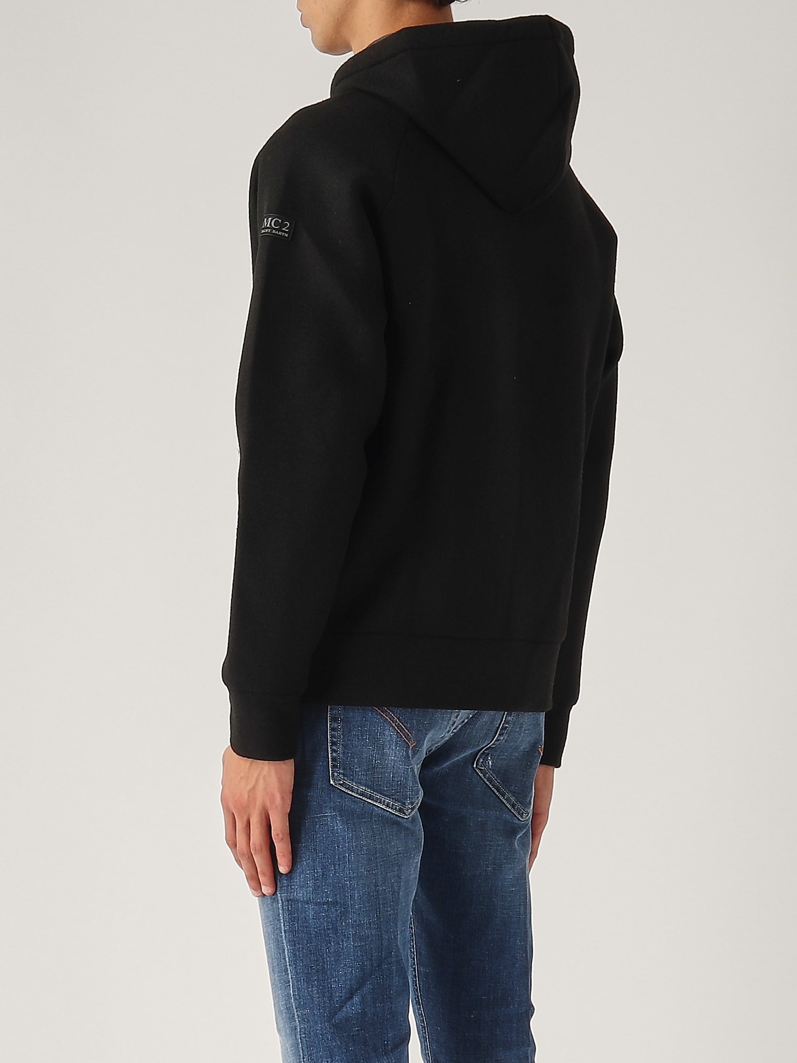 Shop Mc2 Saint Barth Carrel Hoodie Full Zip Hoodie In Nero