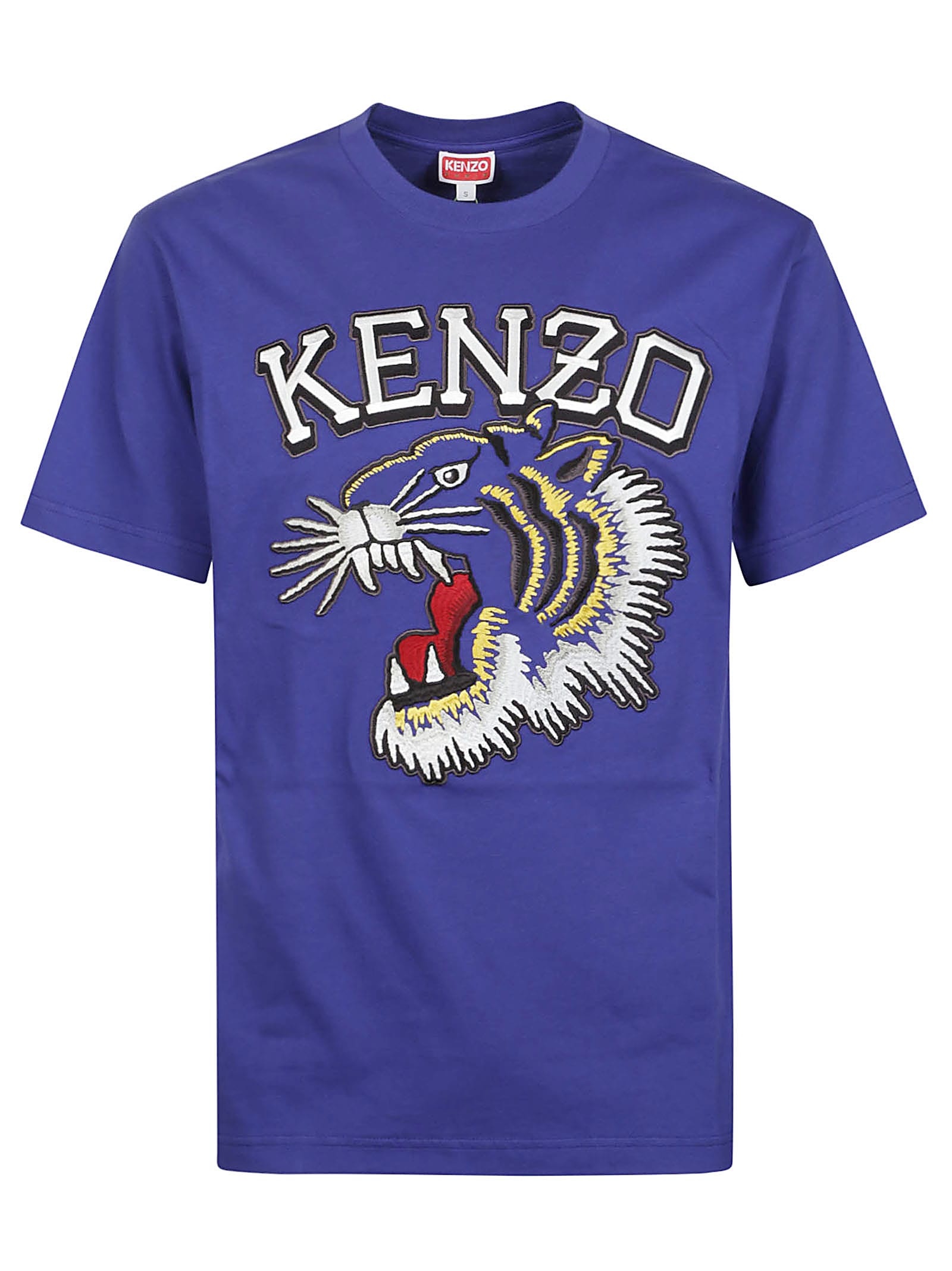 Shop Kenzo Tiger Varsity Classic T-shirt In Bleu Outremer