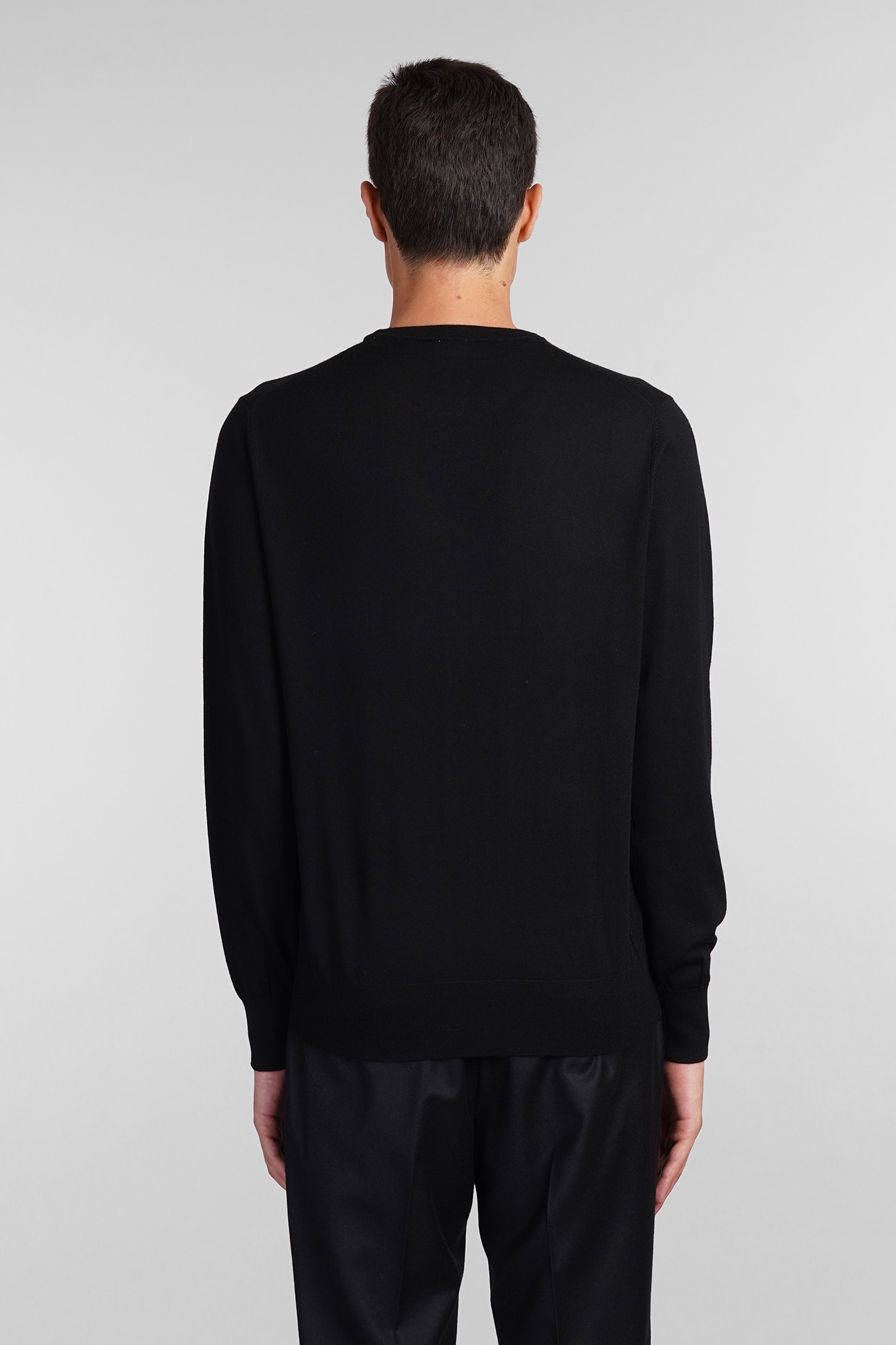 Shop Aspesi M195 Knitwear In Black Wool