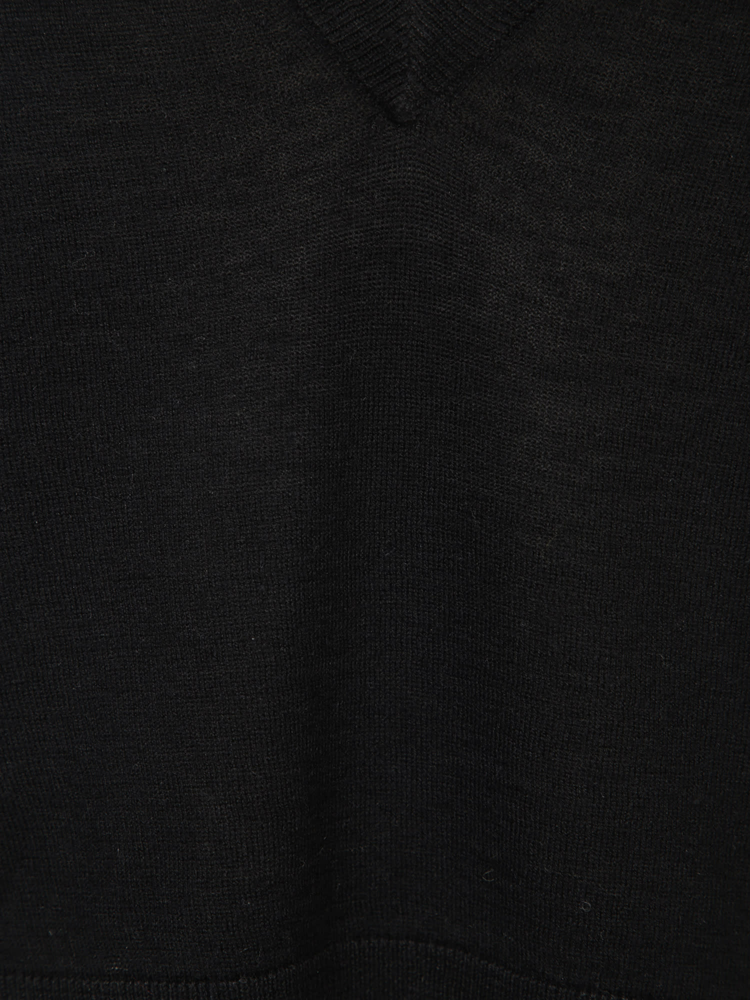 IRO BLACK MERINO WOOL AND SILK SWEATER 