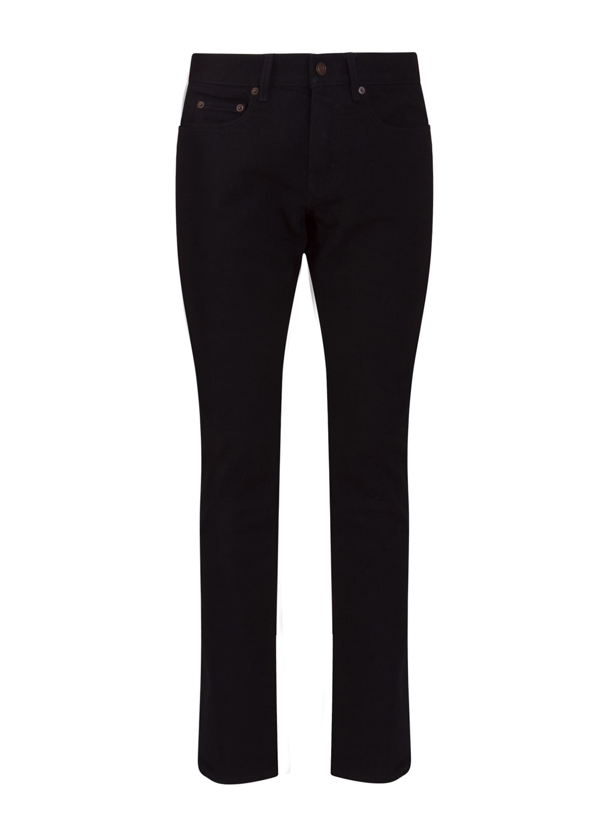 Saint Laurent Slim-fit Jeans In Worn Black Denim