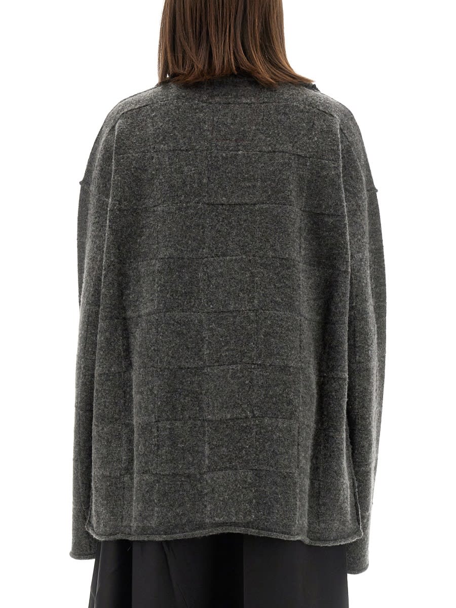 Shop Uma Wang Oversize Fit Cardigan In Grey