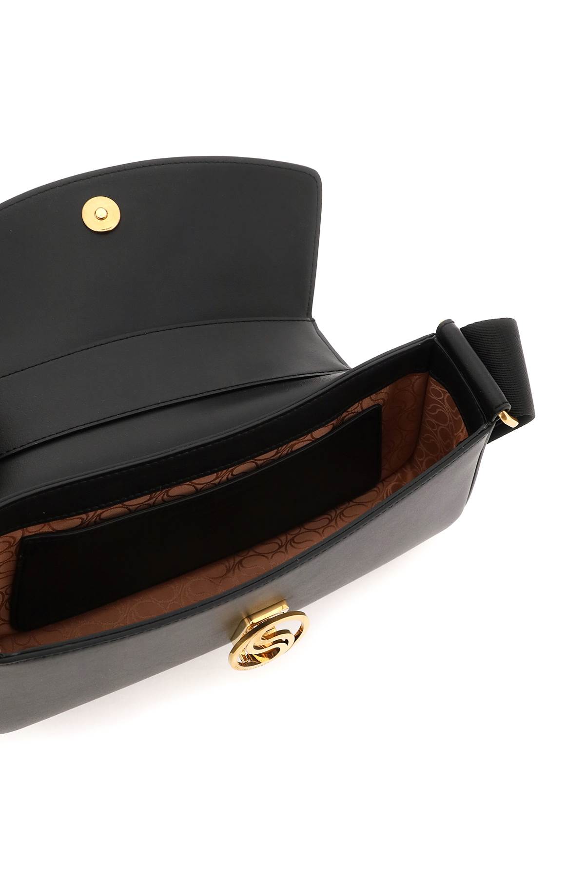 Stella Mccartney S-wave Shoulder Bag In Black (black)