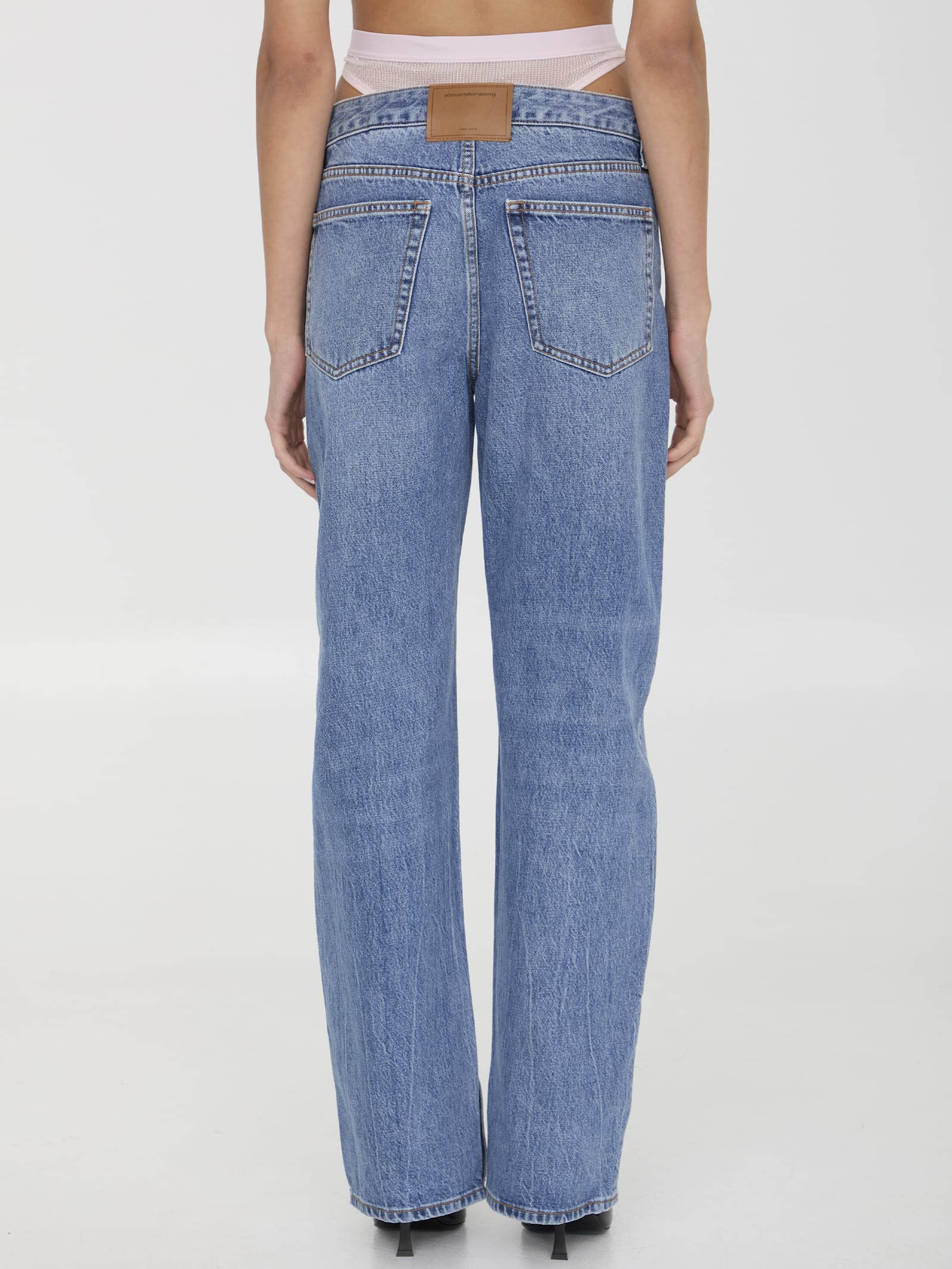 ALEXANDER WANG PRE-STYLED UNDERWEAR JEANS