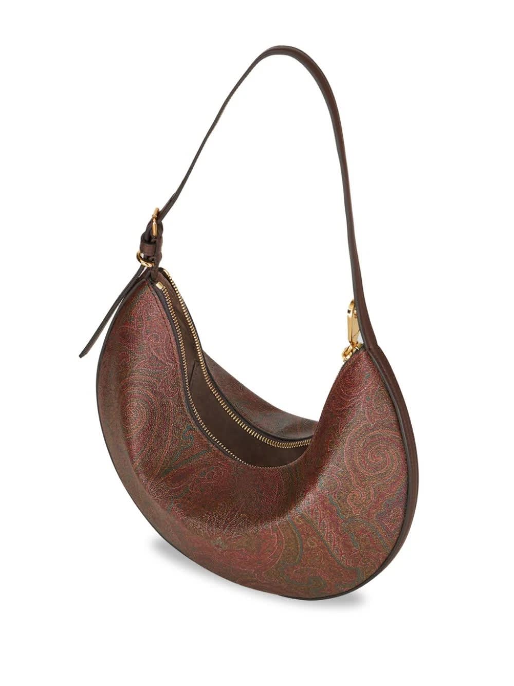Shop Etro Medium Essential Hobo Bag In Brown