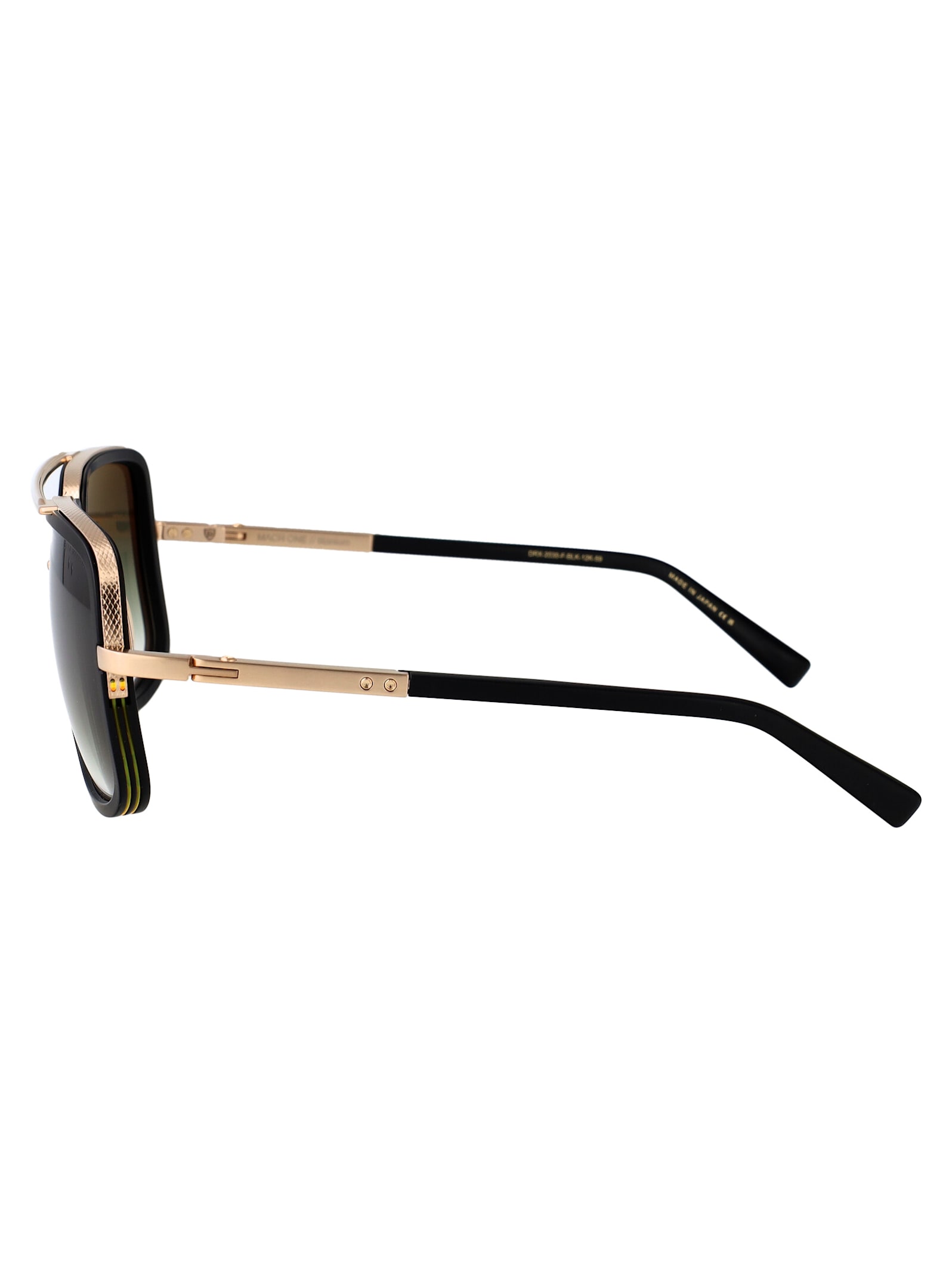 Dita Mach-one Sunglasses In Matte Black-antique 12k Gold W G-15 To Clear - Ar
