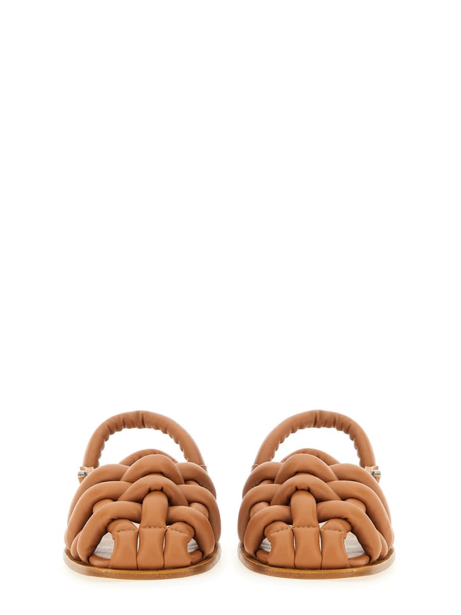 Hereu Women's Square Toe Padded Fisherman Sandal Cabersa 2 In Buff