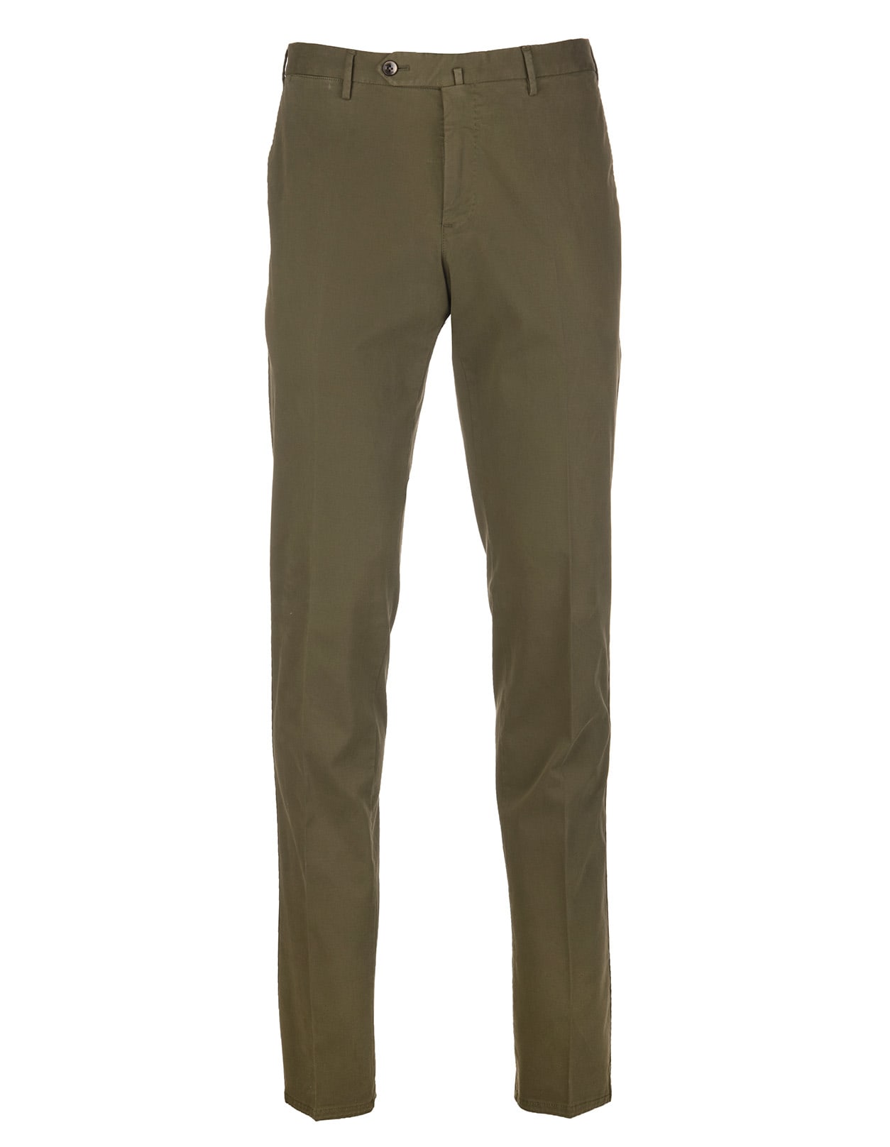 PT01 Man Olive Green Slim Fit Chino Trousers