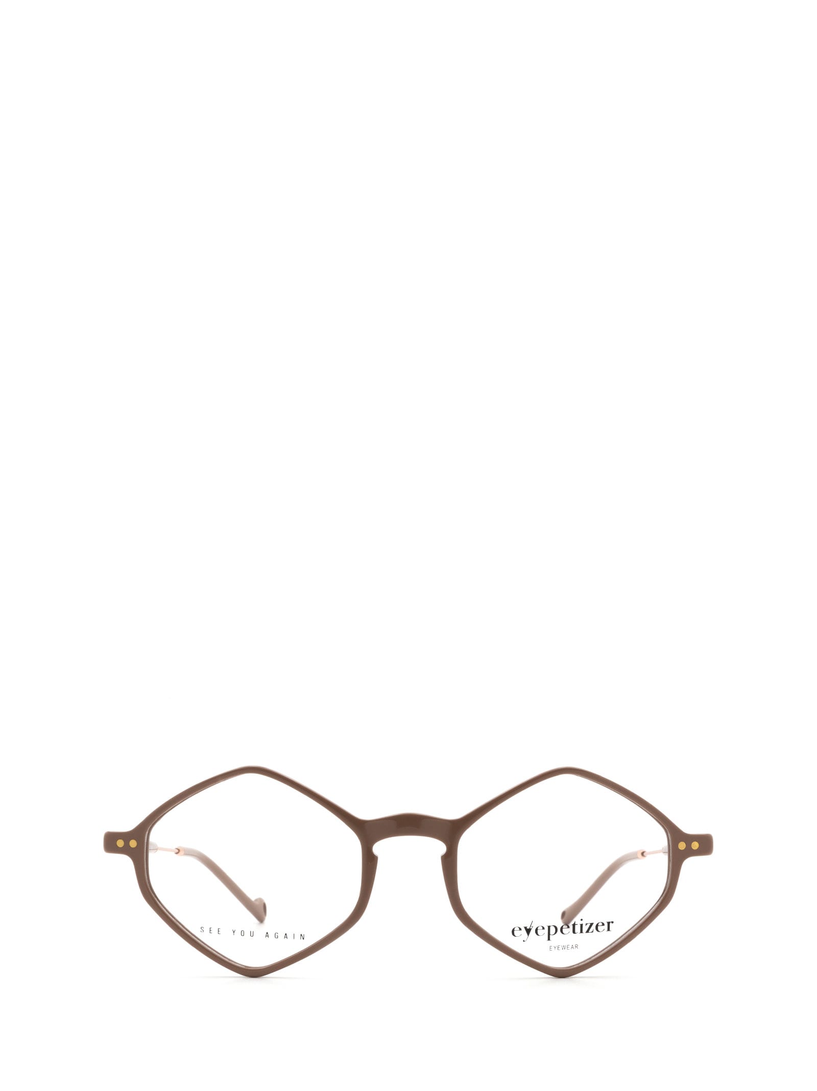 Shop Eyepetizer Douze Beige Glasses