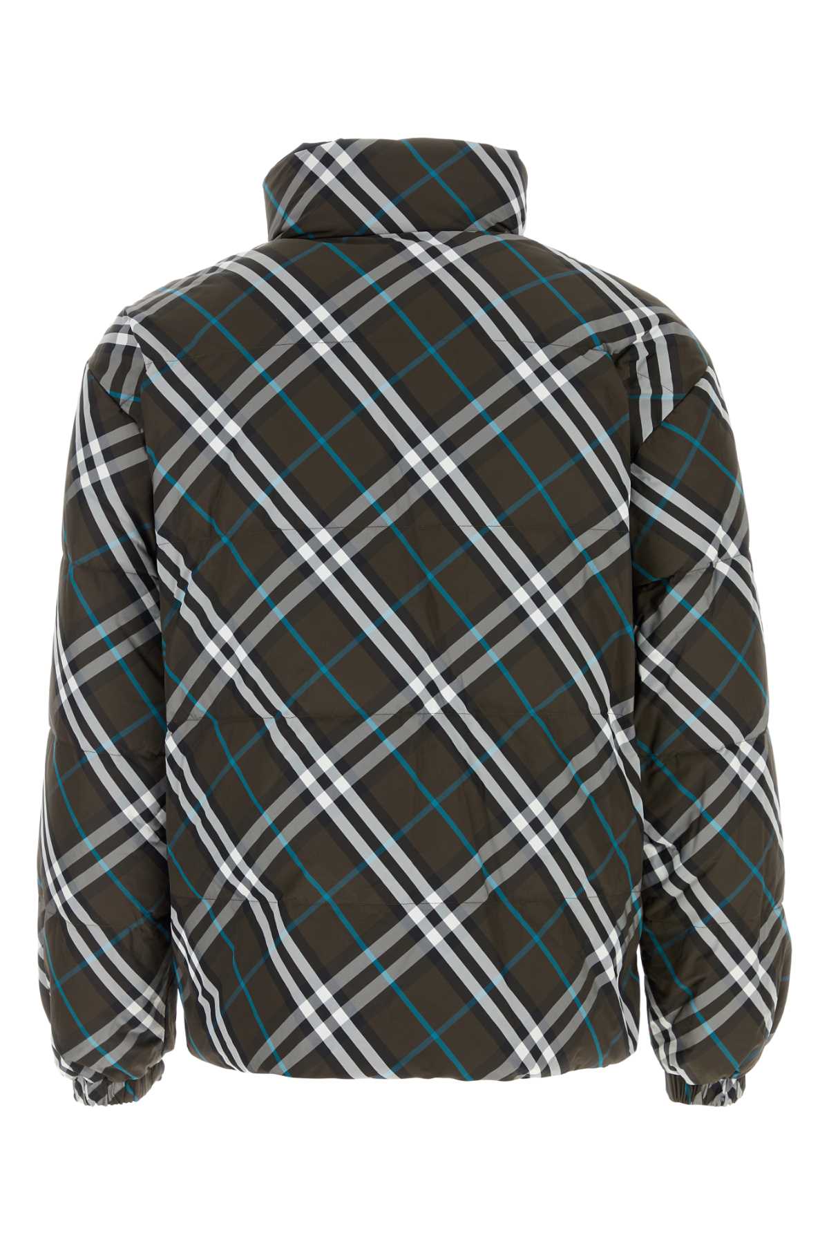 Shop Burberry Printed Nylon Reversible Down Jacket In Snugipcheck