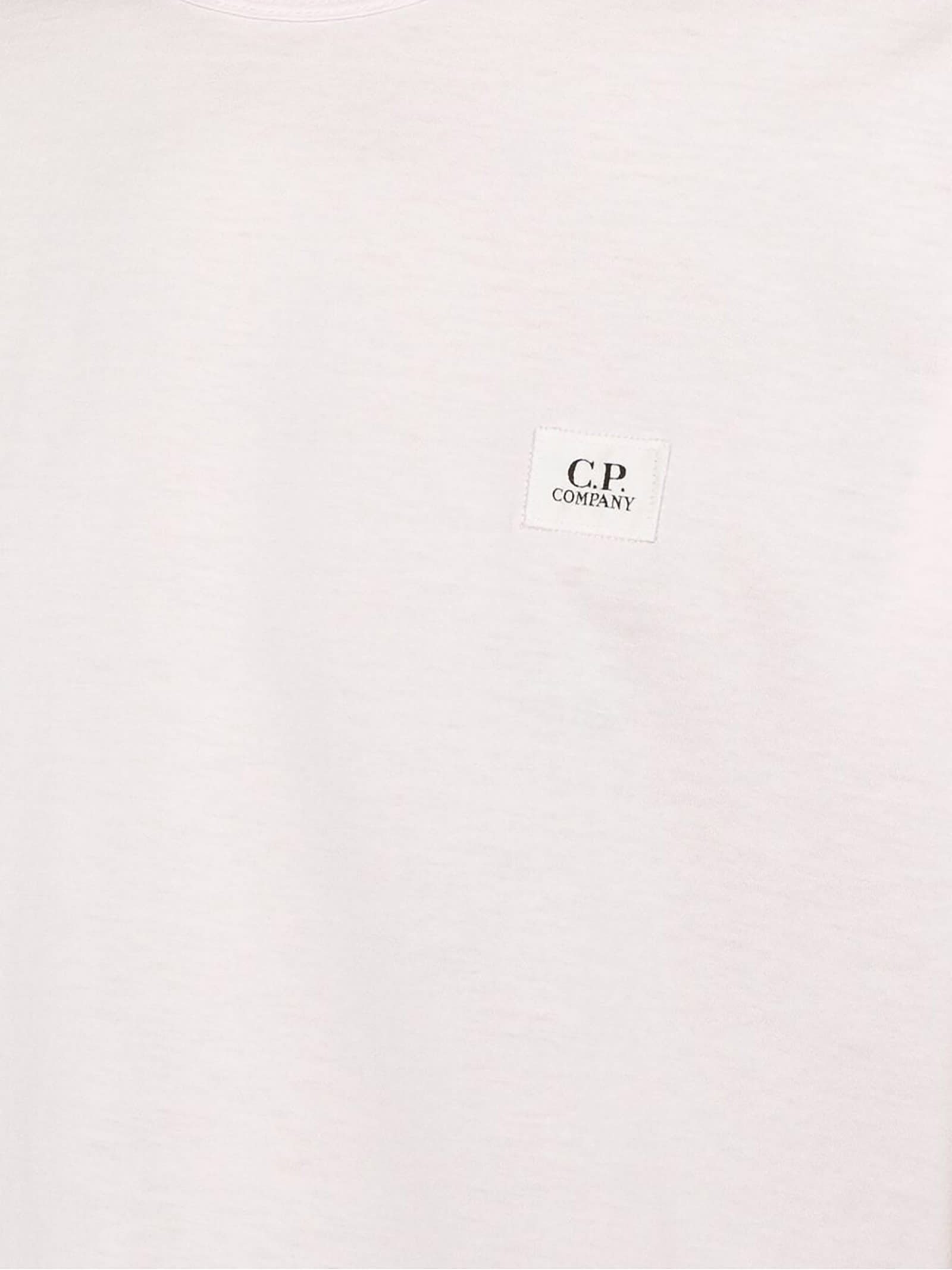 Shop C.p. Company Light Pink Cotton T-shirt