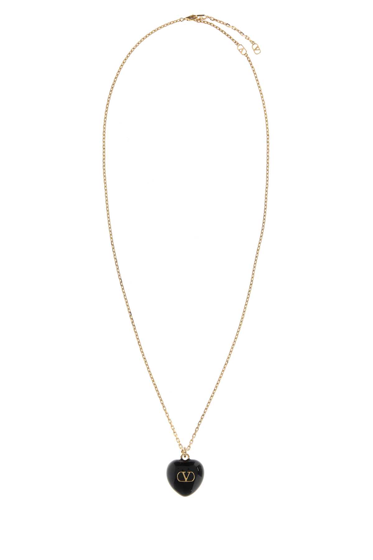 Valentino Garavani Gold Metal Coeur Royal Necklace