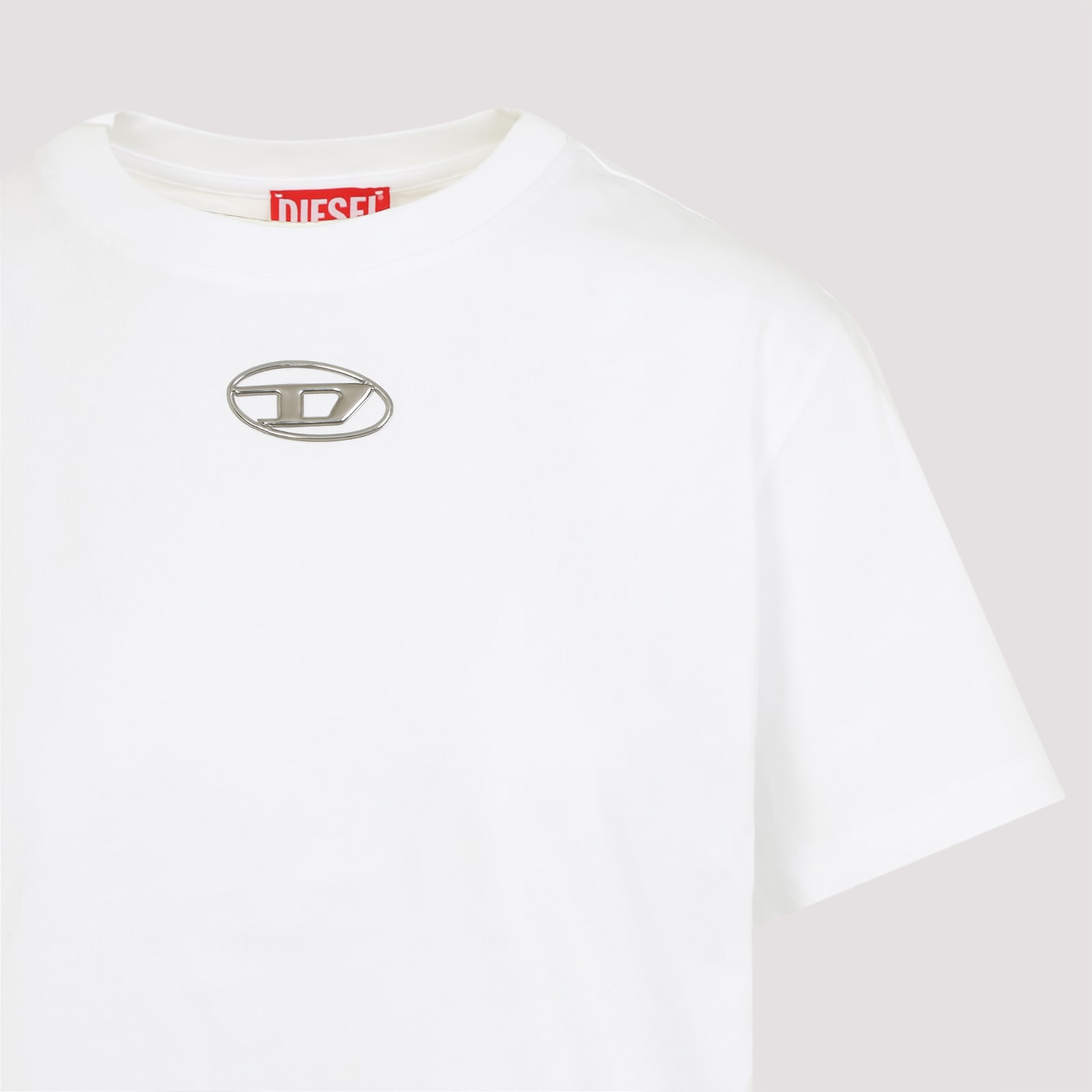 Diesel T-regs-od-q1 Tshirtr In White