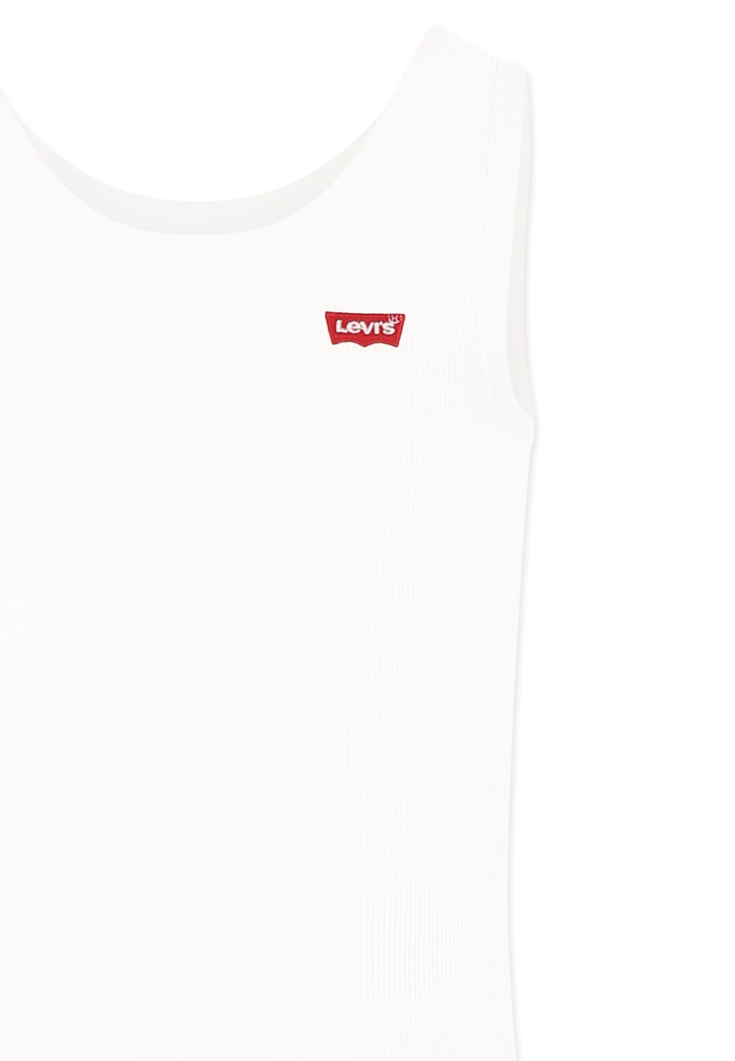 LEVI'S WHITE TANK TOP FOR GIRL WITH LOGO 