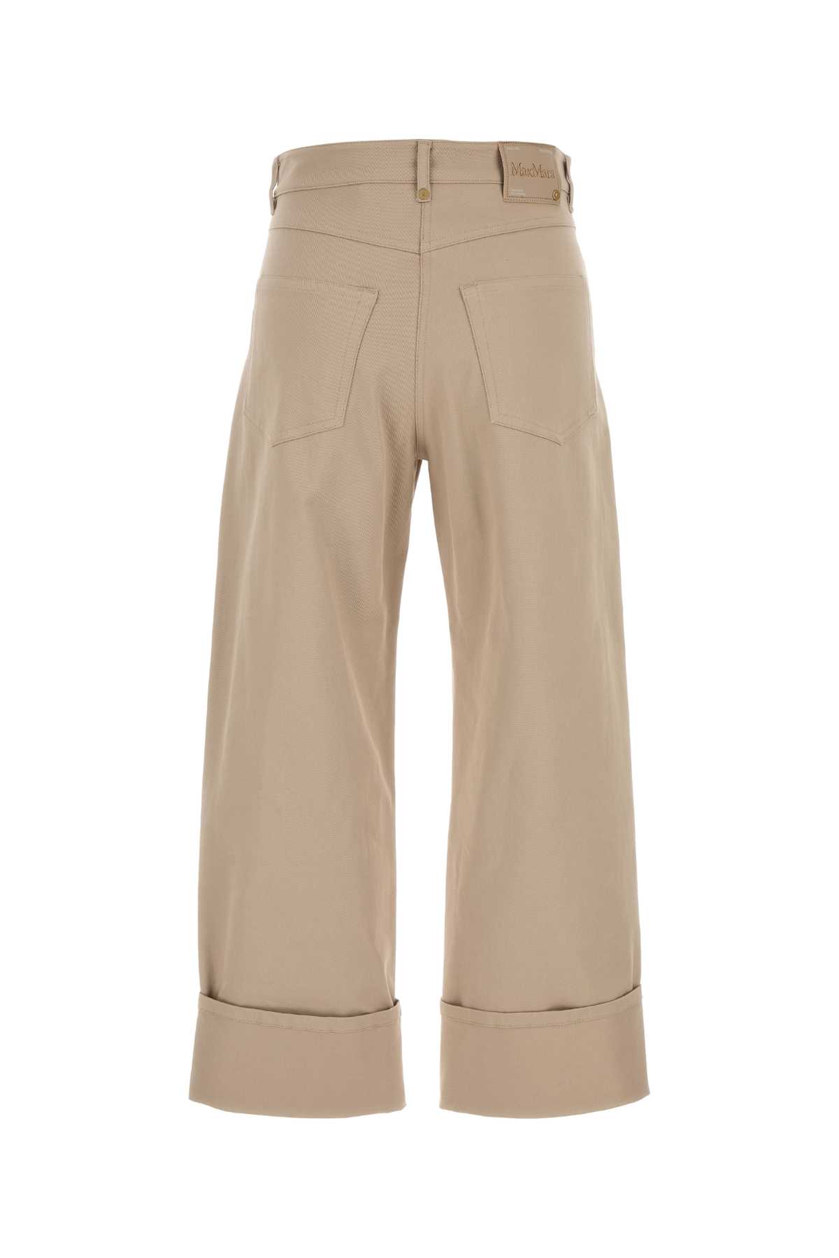 'S MAX MARA SAND STRETCH DENIM CERVIA JEANS