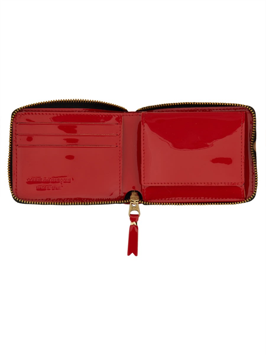 Shop Comme Des Garçons Reversed Herm Wallet In Red