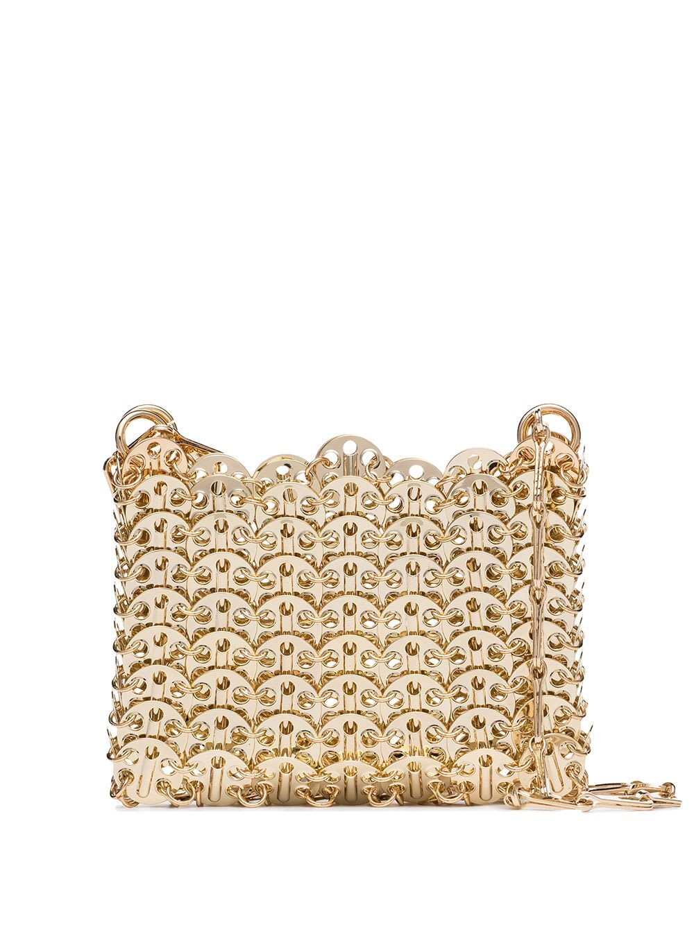 Shop Rabanne 1969 Nano Bag In Light Gold