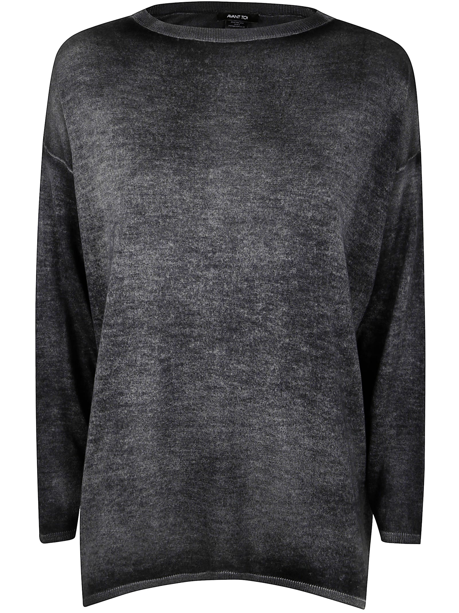 Hand Painted Boat Neck Off Gauge Pullover