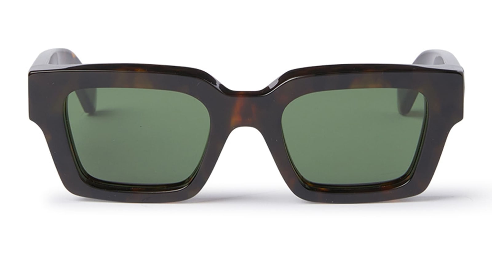 Shop Off-white Virgil L - Havana / Green Sunglasses
